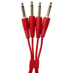 UDG Ultimate Audio Cable set 1/4'' Jack-1/4'' Jack Punainen Straight 3m