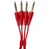 UDG Ultimate Audio Cable set 1/4'' Jack-1/4'' Jack Punainen Straight 3m