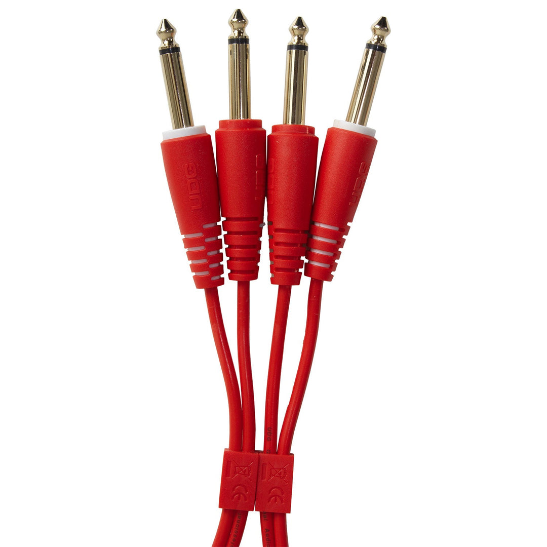 UDG Ultimate Audio Cable set 1/4'' Jack-1/4'' Jack Punainen Straight 1,5m