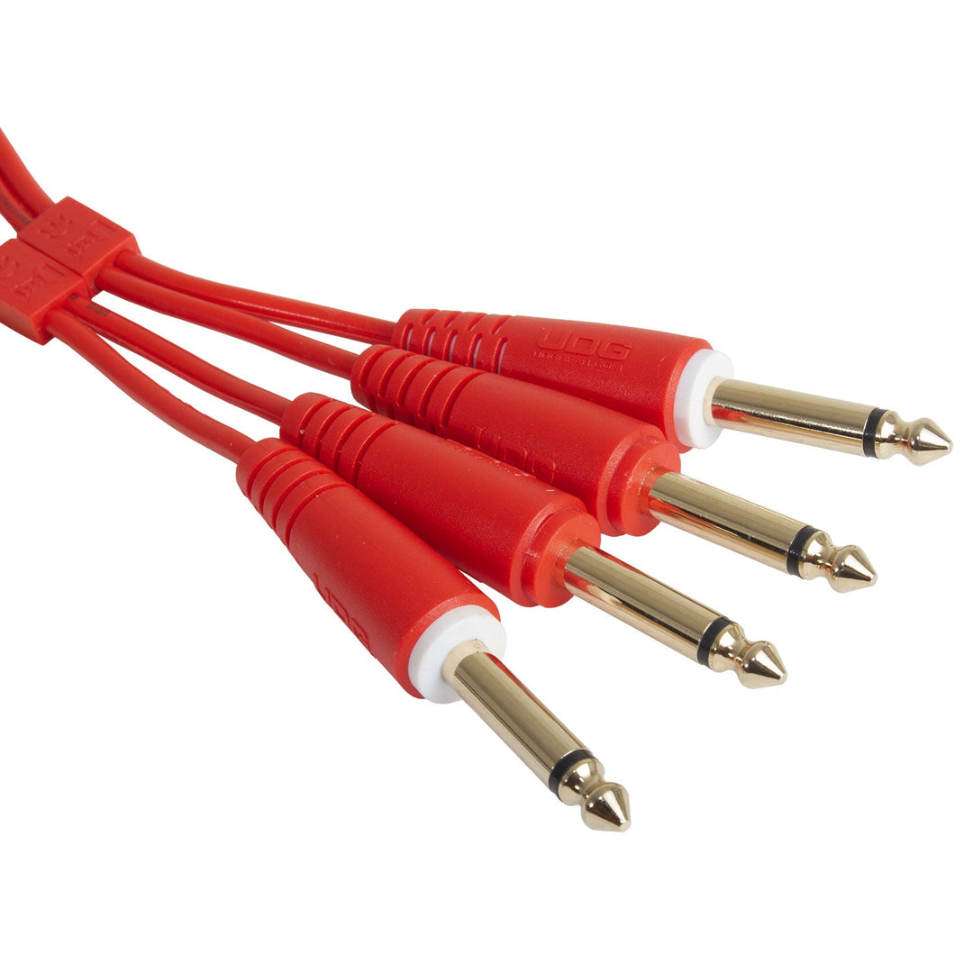 UDG Ultimate Audio Cable set 1/4'' Jack-1/4'' Jack Punainen Straight 1,5m