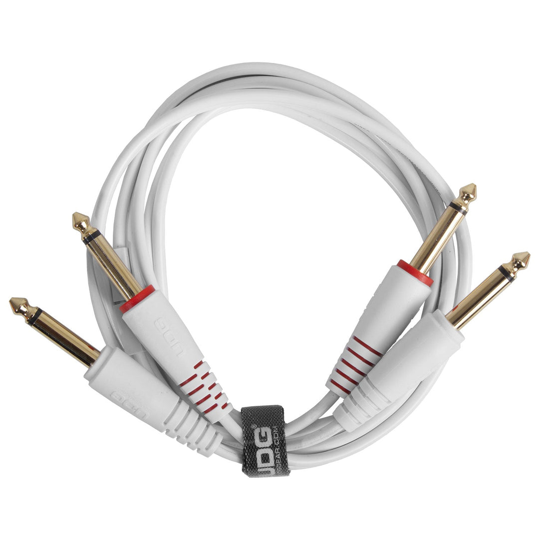 UDG Ultimate Audio Cable set 1/4'' Jack-1/4'' Jack Valkoinen Straight 1,5m