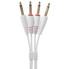 UDG Ultimate Audio Cable set 1/4'' Jack-1/4'' Jack Valkoinen Straight 3m
