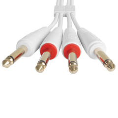 UDG Ultimate Audio Cable set 1/4'' Jack-1/4'' Jack Valkoinen Straight 3m