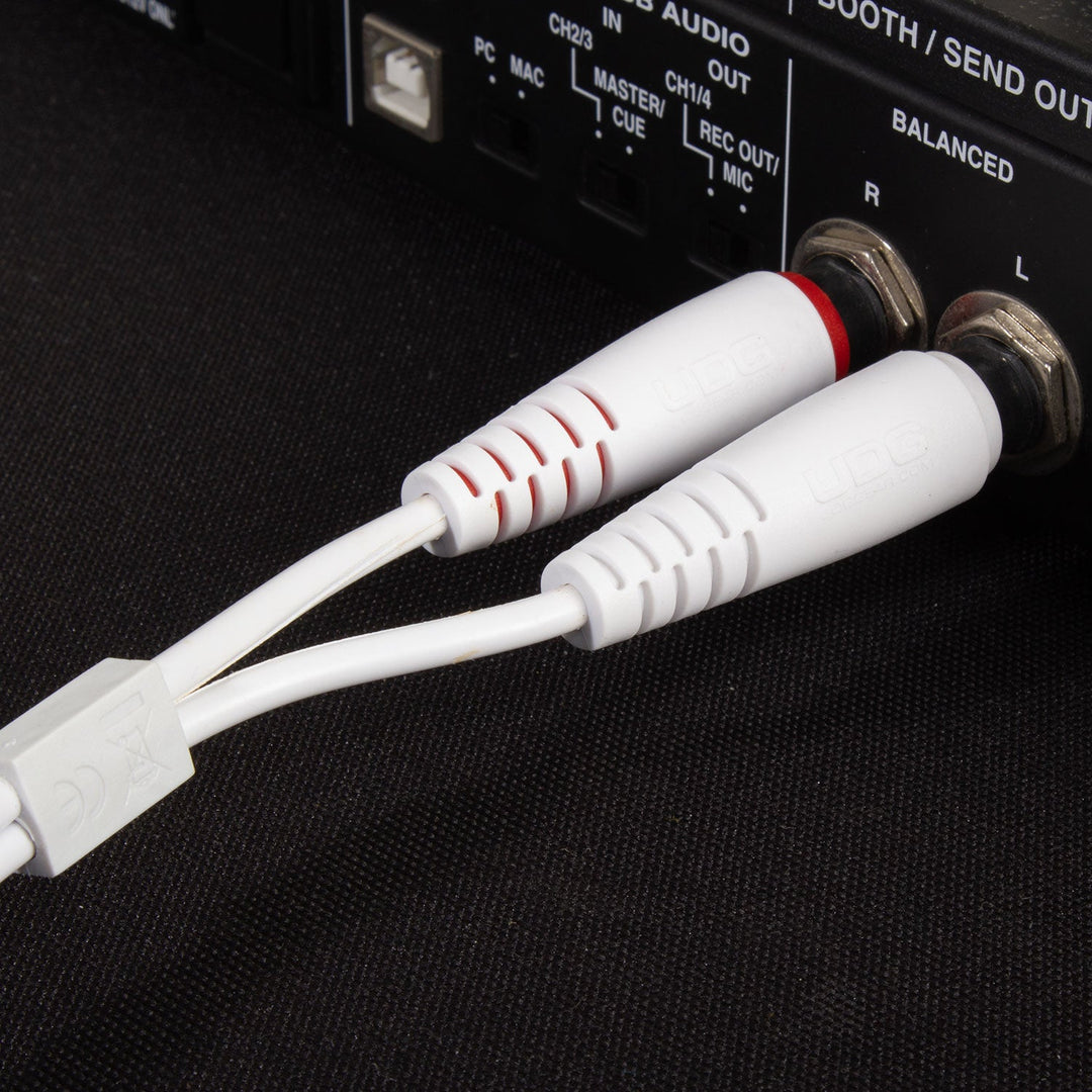 UDG Ultimate Audio Cable set 1/4'' Jack-1/4'' Jack Valkoinen Straight 1,5m