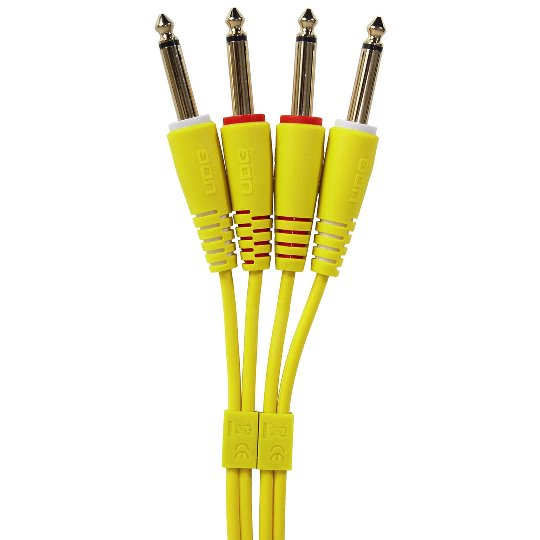 UDG Ultimate Audio Cable set 1/4'' Jack-1/4'' Jack Keltainen Straight 3m