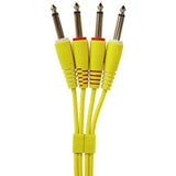 UDG Ultimate Audio Cable set 1/4'' Jack-1/4'' Jack Keltainen Straight 3m