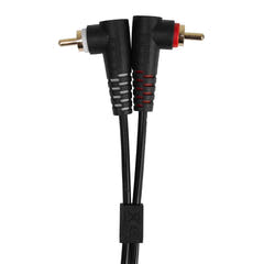UDG Ultimate Audio-kaapeli Set RCA suora-RCA kulmikas musta 3 m