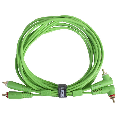 UDG Ultimate Audio-kaapeli Set RCA suora-RCA kulmikas vihreä 3 m