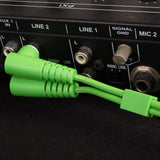 UDG Ultimate Audio-kaapeli Set RCA suora-RCA kulmikas vihreä 3 m