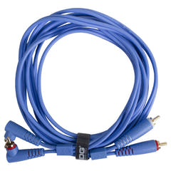 UDG Ultimate Audio-kaapeli Set RCA suora-RCA kulmikas sininen 3 m