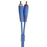 UDG Ultimate Audio-kaapeli Set RCA suora-RCA kulmikas sininen 3 m