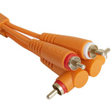 UDG Ultimate Audio Cable set RCA Straight-RCA Angled Oranssi 3m