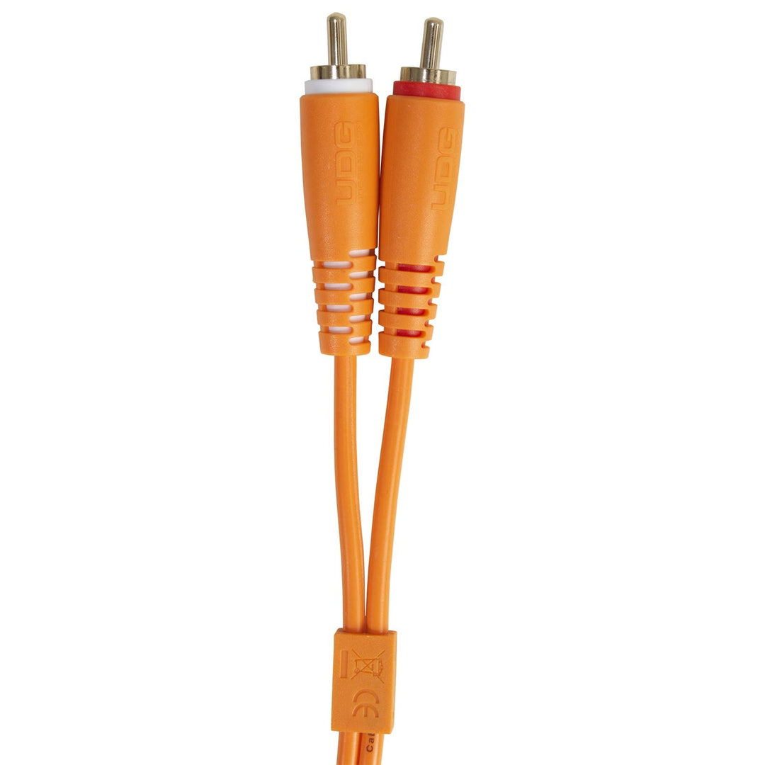 UDG Ultimate Audio Cable set RCA Straight-RCA Angled Oranssi 3m