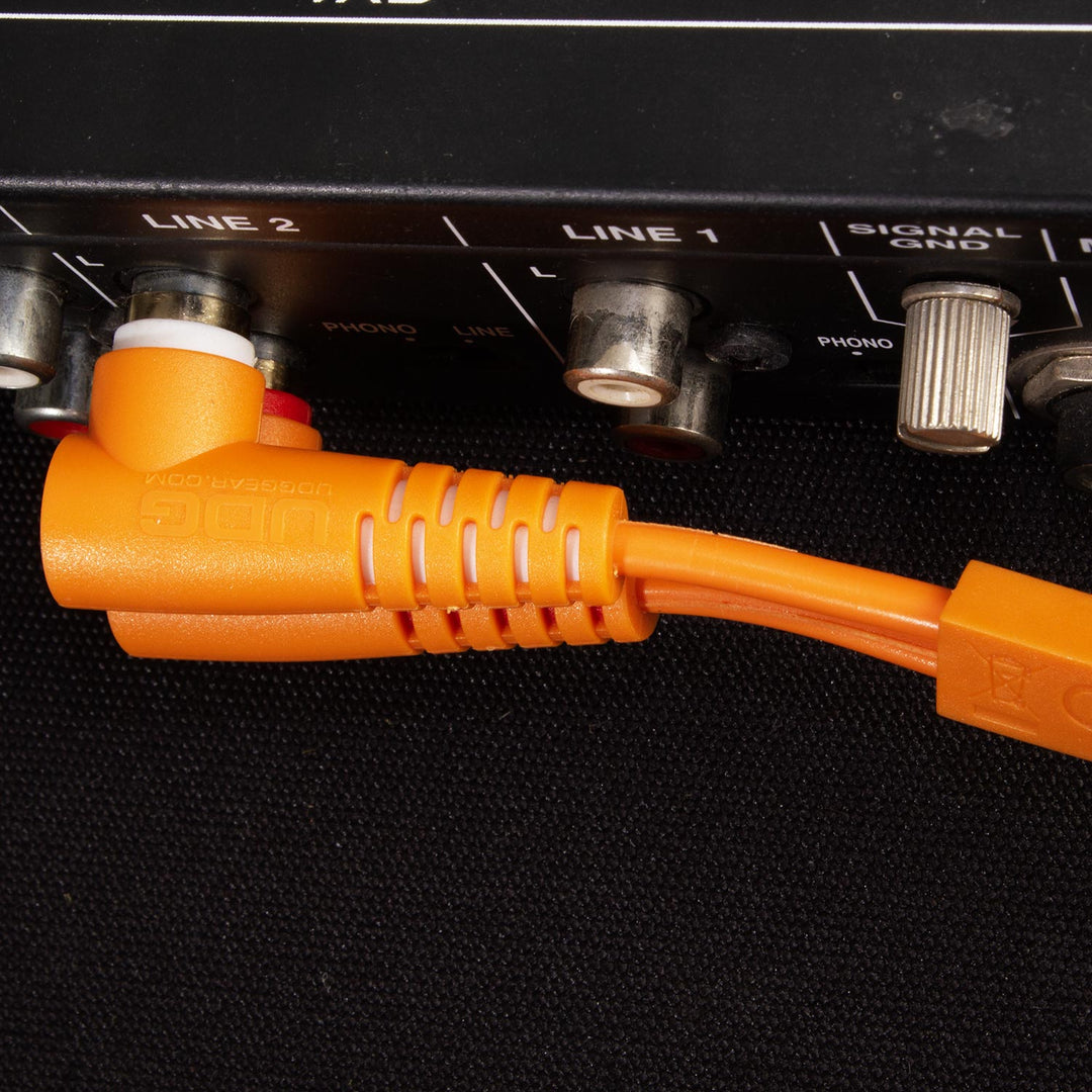 UDG Ultimate Audio Cable set RCA Straight-RCA Angled Oranssi 3m