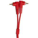 UDG Ultimate Audio-kaapeli Set RCA suora-RCA kulmikas punainen 3 m