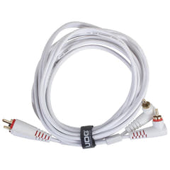 UDG Ultimate Audio-kaapeli Set RCA suora-RCA kulmikas valkoinen 3 m