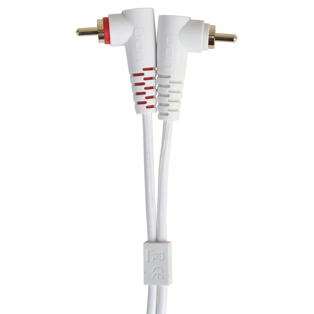 UDG Ultimate Audio-kaapeli Set RCA suora-RCA kulmikas valkoinen 3 m