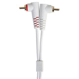 UDG Ultimate Audio-kaapeli Set RCA suora-RCA kulmikas valkoinen 3 m