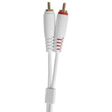 UDG Ultimate Audio-kaapeli Set RCA suora-RCA kulmikas valkoinen 3 m