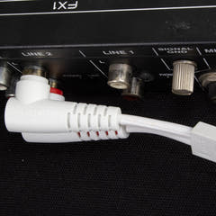 UDG Ultimate Audio-kaapeli Set RCA suora-RCA kulmikas valkoinen 3 m