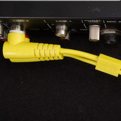 UDG Ultimate Audio-kaapeli Set RCA suora-RCA kulmikas keltainen 3 m