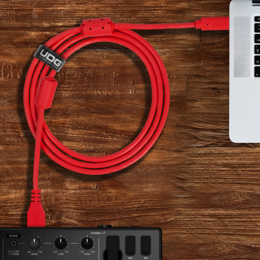 UDG Ultimate Kaapeli USB 3.2 C-A Punainen Suora 1,5m