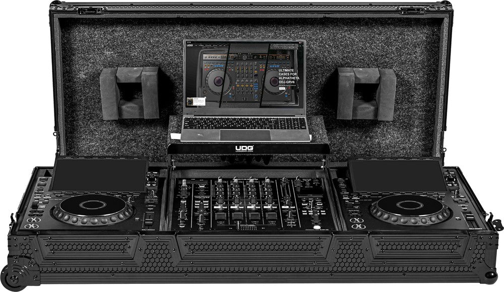 UDG Ultimate kuljetus case set AlphaTheta CDJ-3000X/DJM-A9 Musta Plus (L&W)