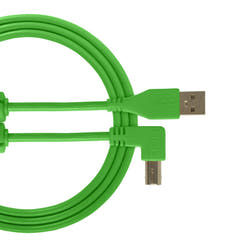 UDG Ultimate audio-kaapeli USB 2.0 A-B vihreä kulmikas 3m