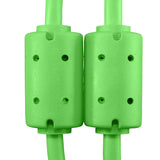 UDG Ultimate audio-kaapeli USB 2.0 A-B vihreä kulmikas 1m