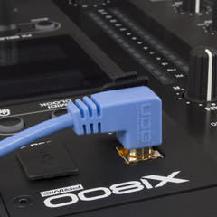 UDG Ultimate audio-kaapeli USB 2.0 A-B sininen kulmikas 1m