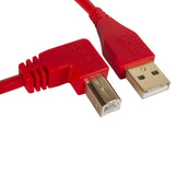 UDG Ultimate audio-kaapeli USB 2.0 A-B punainen kulmikas 2m