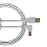 UDG Ultimate audio-kaapeli USB 2.0 A-B valkoinen kulmikas 2m