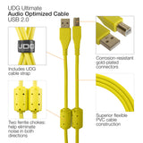 UDG Ultimate Audio Kaapeli USB 2.0 A-B Keltainen Vino 3m