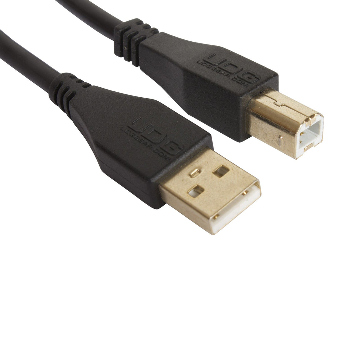 UDG Ultimate audio-kaapeli USB 2.0 A-B musta suora 1m