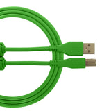 UDG Ultimate audio-kaapeli USB 2.0 A-B vihreä suora 3m