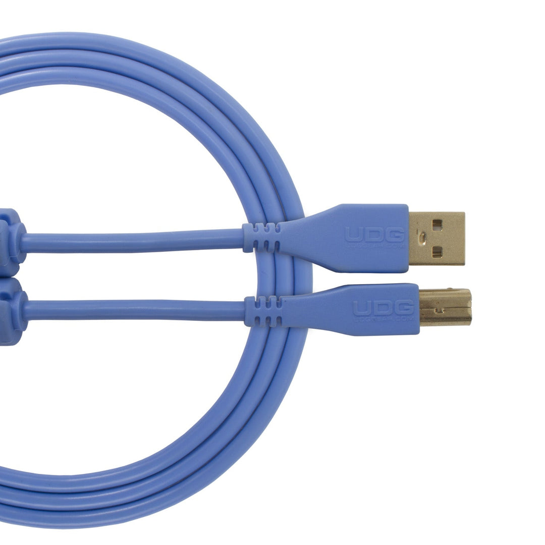 UDG Ultimate audio-kaapeli USB 2.0 A-B sininen suora 2m