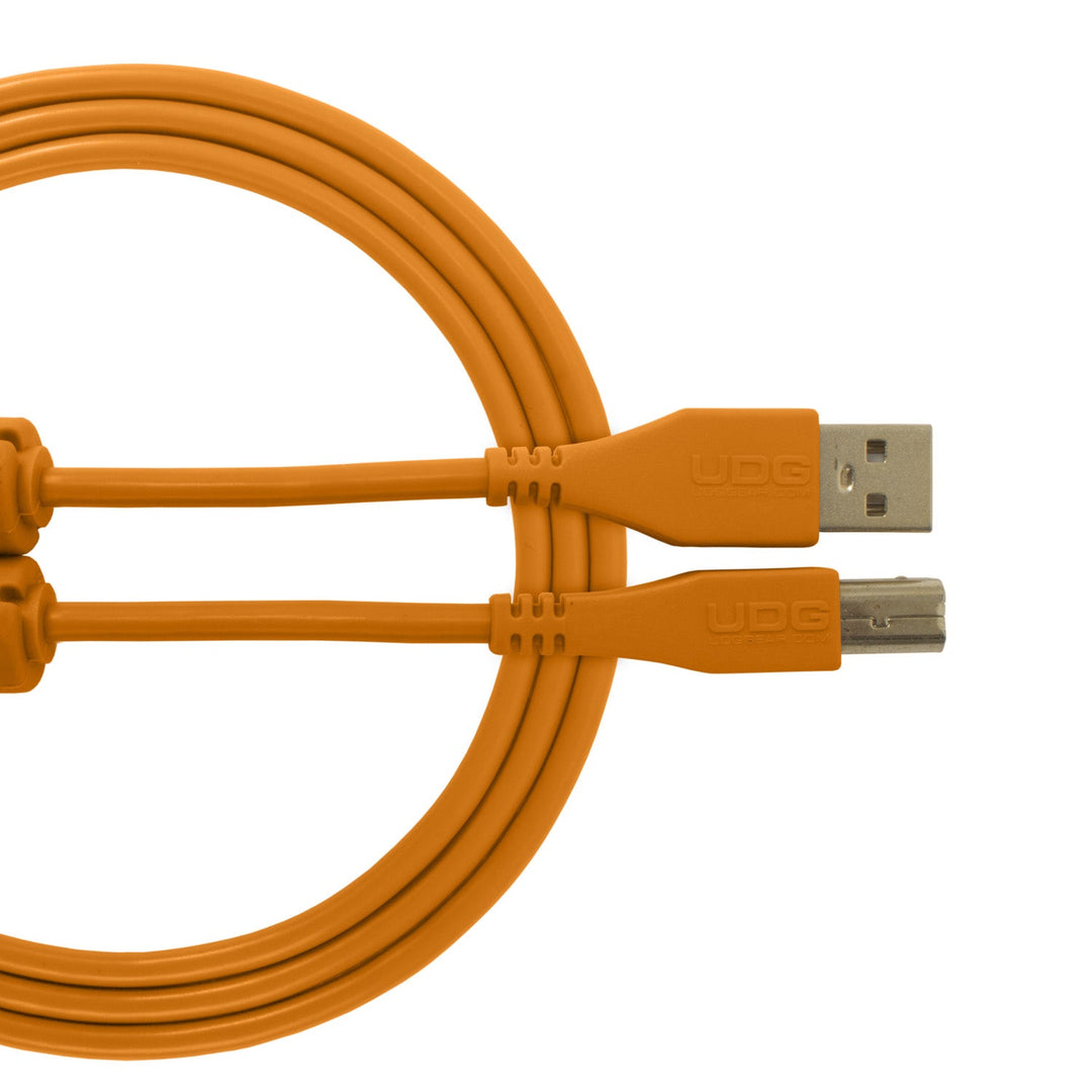 UDG Ultimate Audio-kaapeli USB 2.0 A-B oranssi suora 1 m