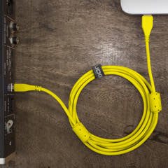 UDG Ultimate audio-kaapeli USB 2.0 A-B keltainen suora 3m
