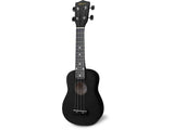 Reno RU150 Sopraano Ukulele (musta) Aloituspakkaus (Starter Kit)