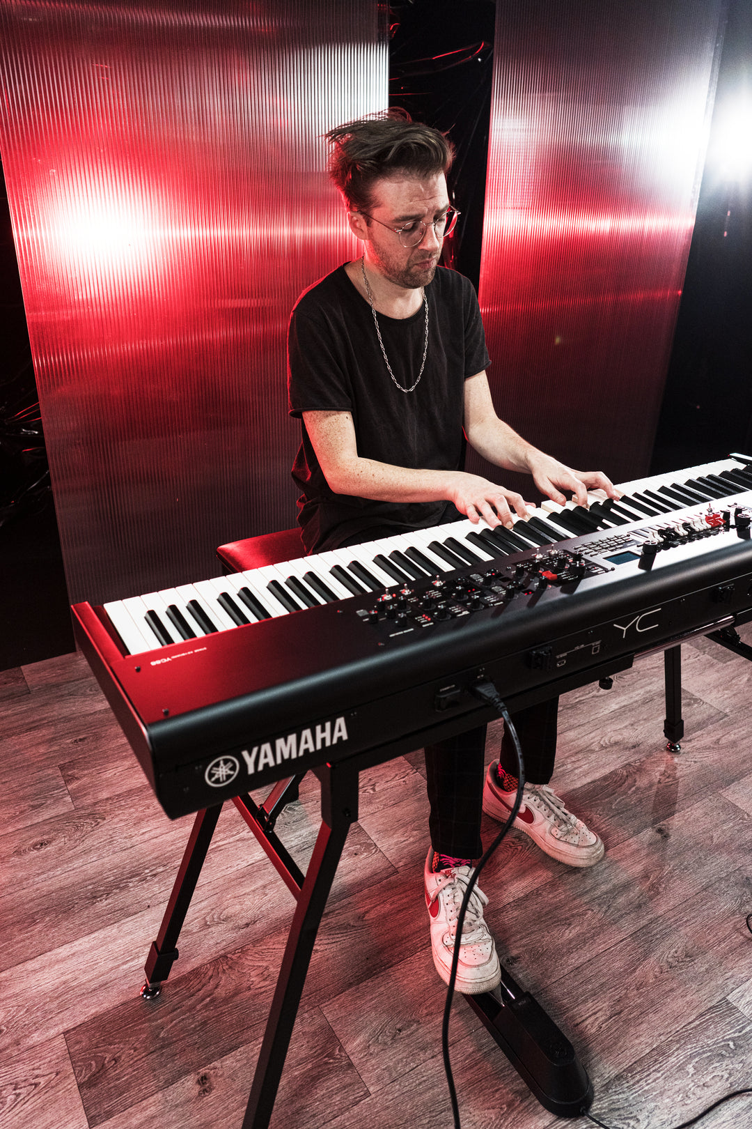 Yamaha YC88 Digital Stage Kosketinsoittimet (Luonnonpuu)