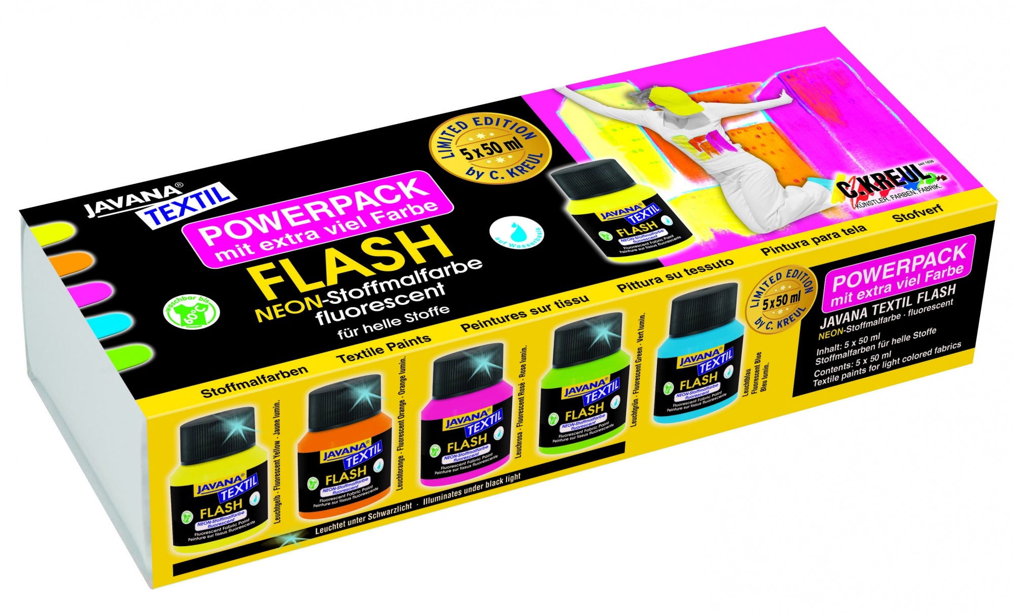 Uv-kangasmaalisarja 5 x 50 ml