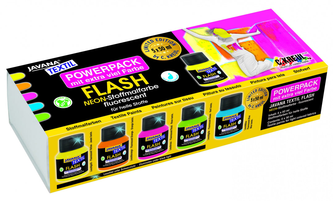 UV kangasmaali setti 5 x 50 ml