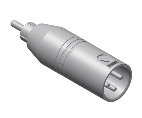 Adapter XLR han > RCA han
