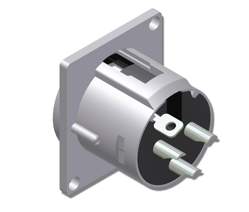 XLR chassis 3-polet han D-series