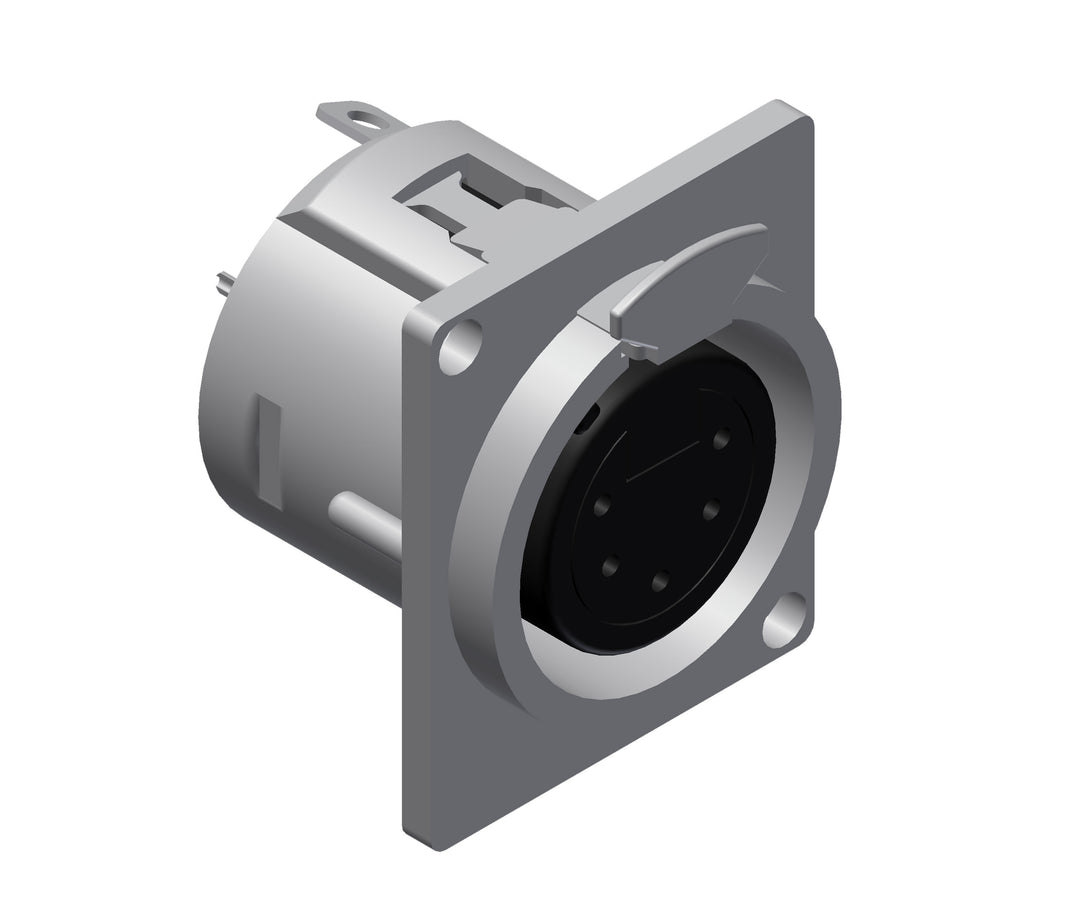 XLR runko 5-napainen naaras D-series