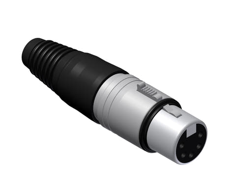 XLR liitin 5-napainen naaras kaapeli