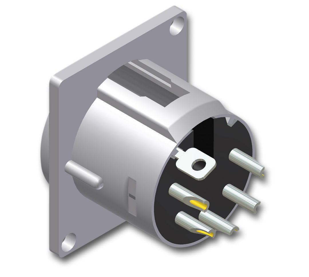 XLR-rasia 5-napainen han D-series