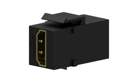 Keystone adapter HDMI a til HDMI a, Sort