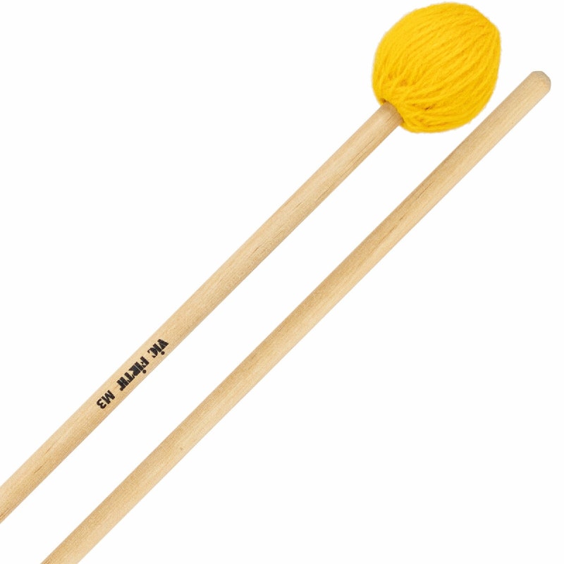 Vic Firth M3 American Custom Kosketinsoittimet, Medium-Yellow Yarn