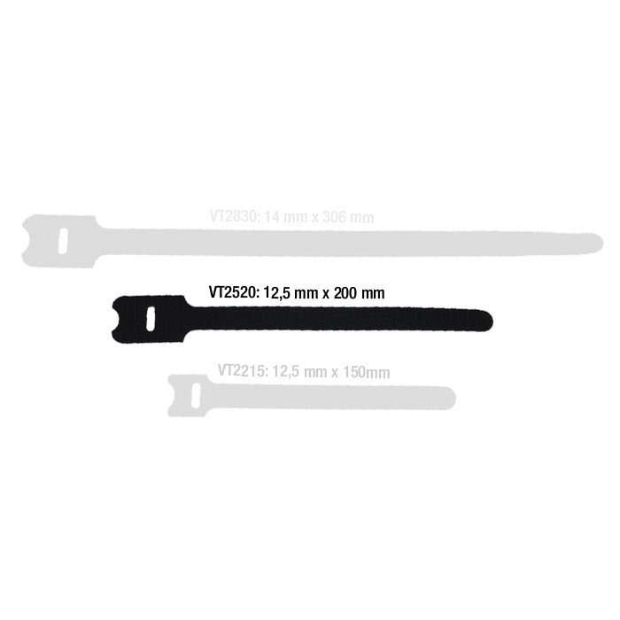 Kabelstrop Velcro Hook & Loop 10 kpl (150mm)